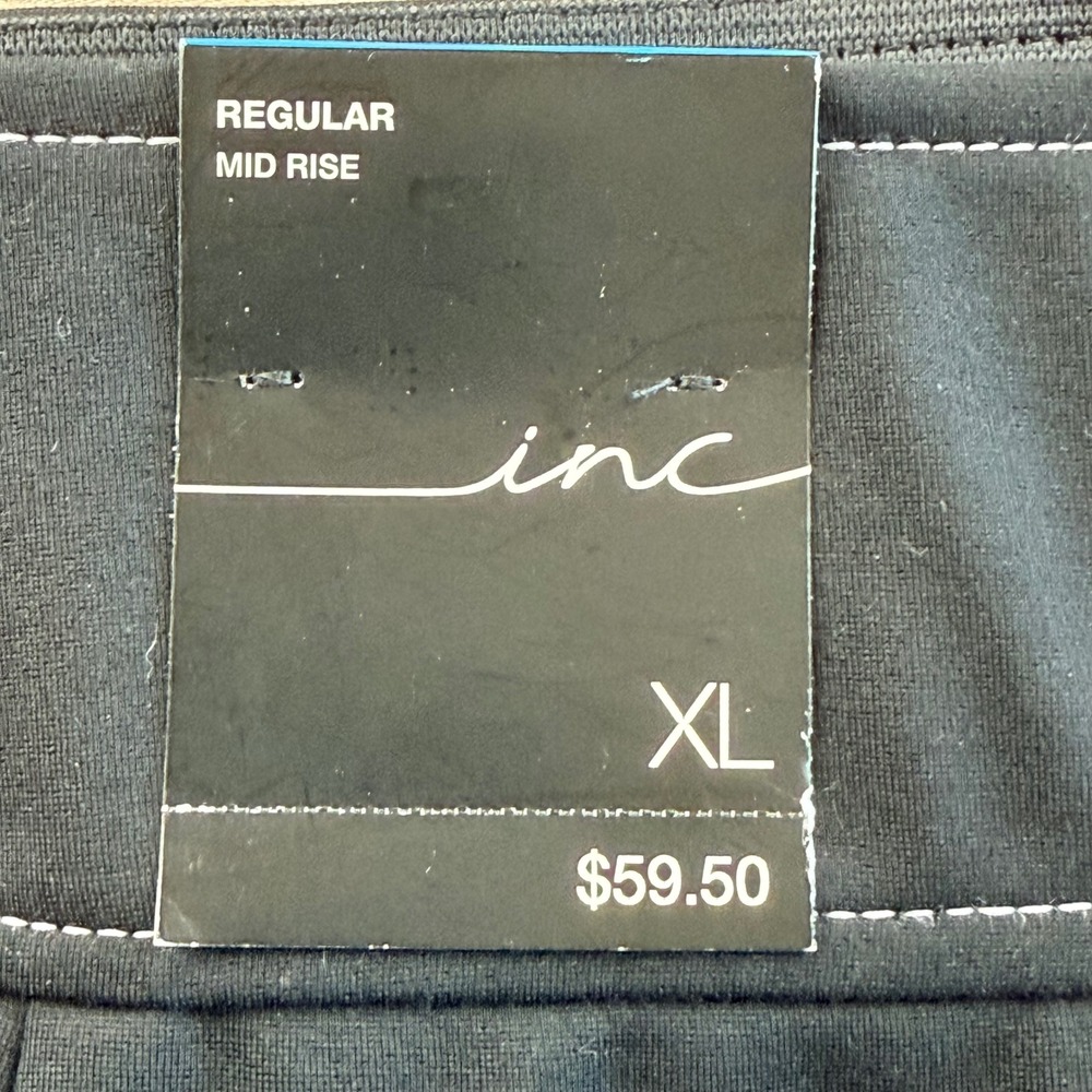 INC International Concepts Womens XL Black Zip Front Mini Skirt Contrast Stitch - Picture 4 of 7